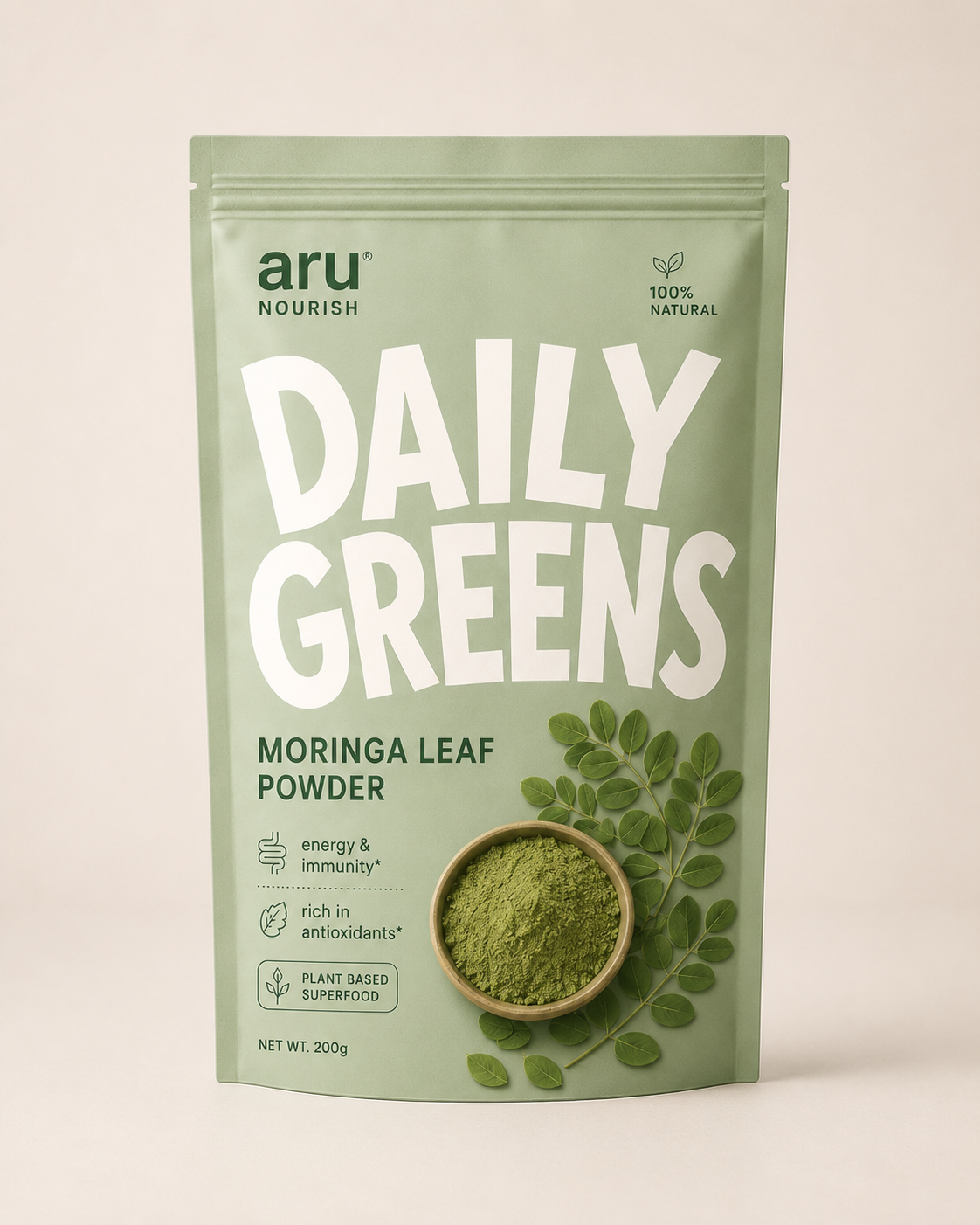 Daily Greens Moringa Leaf Powder